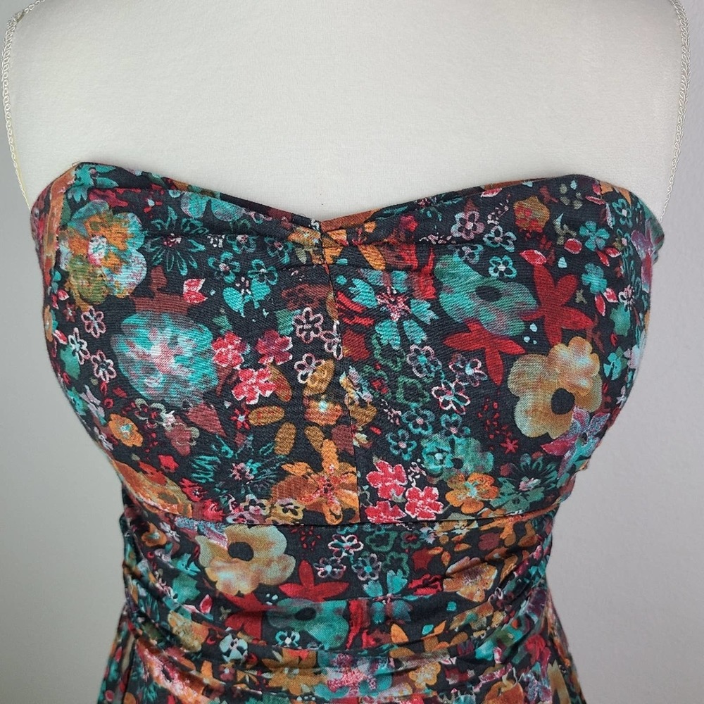 AMERICAN RAG | FLORAL STRAPLESS DRESS - Picture 5 of 11